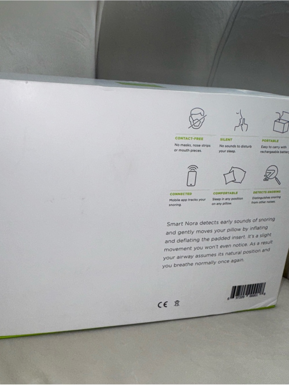SMART NORA The Non-Invasive Device Snore Solution Kit To Stop Snoring NEW - Picture 6 of 12